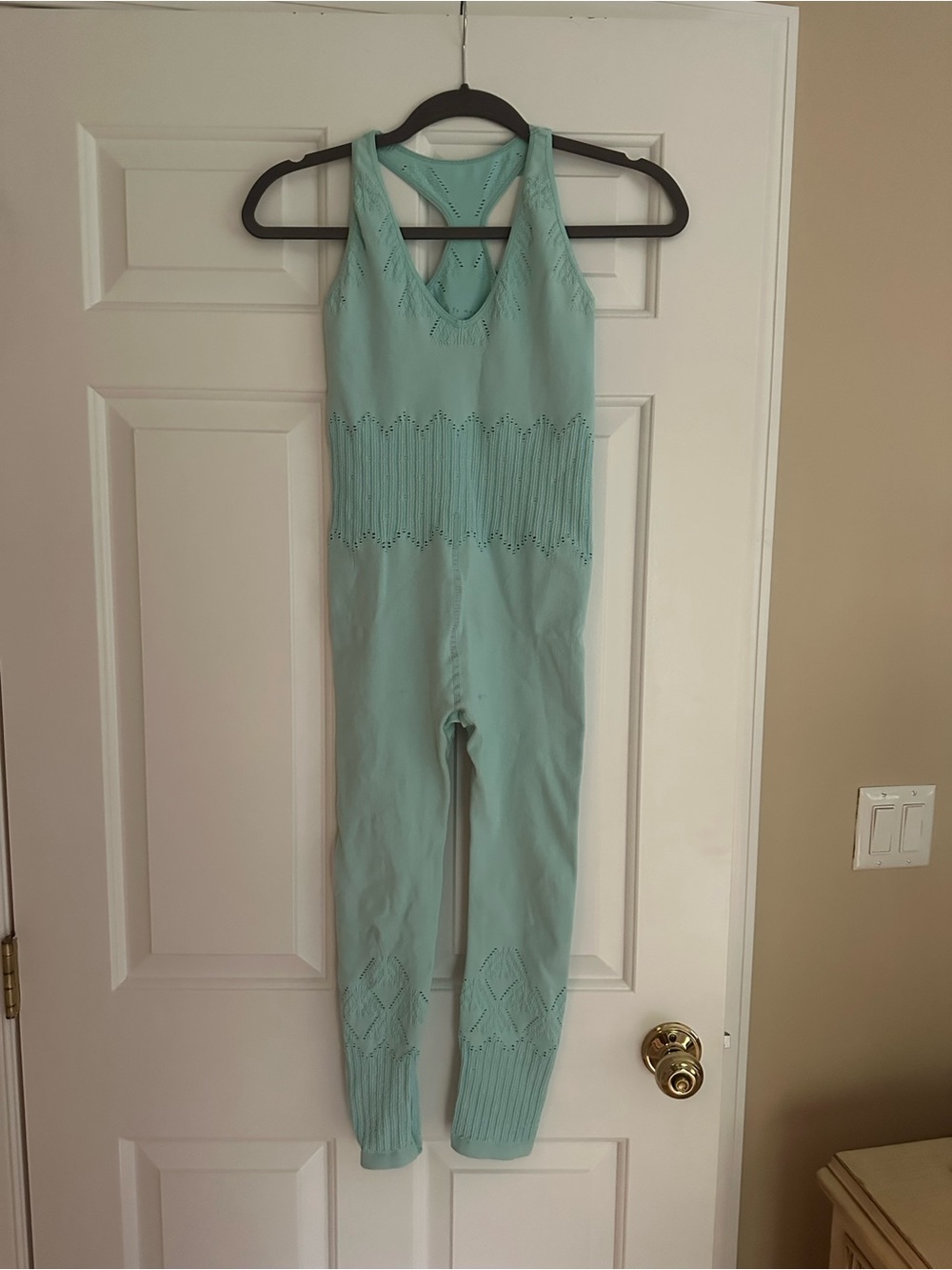Free People Aqua Athletic Onesie Size M/L